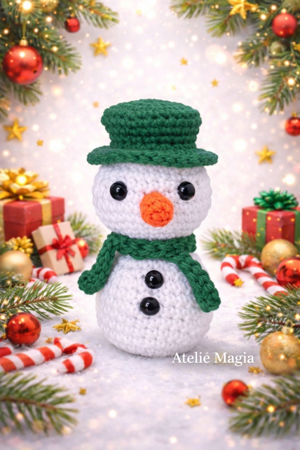 VR-SP - Boneco de Neve de Natal - (Colorido)